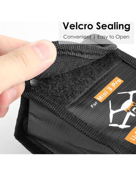 Bolsa de Seguridad CAPART para Baterías DJI Mini 4 Pro - Grande Bolsa de Seguridad CAPART para Baterías DJI Mini 4 Pro - Grande