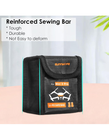 Bolsa de Seguridad CAPART para Baterías DJI Mini 4 Pro - Grande