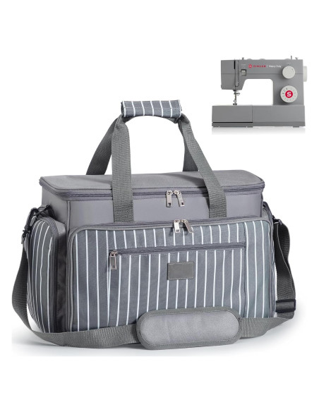 Funda para Máquina de Coser Fun Elements Gris 45.7x21.8x30 cm Funda para Máquina de Coser Fun Elements Gris 45.7x21.8x30 cm