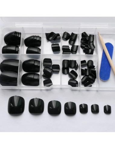 Kit de Uñas de los Pies Presionadas Cortas Bellelfin 120pcs