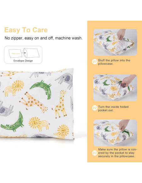 Fundas de Almohada TILLYOU para Niños 33x46 cm Paquete de 2 Fundas de Almohada TILLYOU para Niños 33x46 cm Paquete de 2