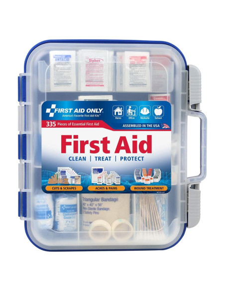 Kit de Primeros Auxilios First Aid Only 91247 - 335 Piezas para 100 Personas Kit de Primeros Auxilios First Aid Only 91247 - 335 Piezas para 100 Personas