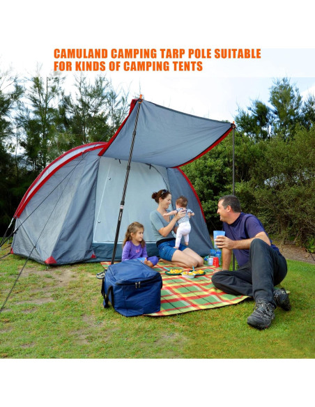 Poste de Lona Ajustable CAMULAND 2.3M Aluminio Ligero Poste de Lona Ajustable CAMULAND 2.3M Aluminio Ligero