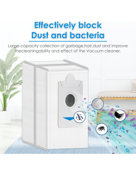 Bolsas de Polvo de Reemplazo COWINORY para ECOVACS DEEBOT T30S - 12 Piezas Bolsas de Polvo de Reemplazo COWINORY para ECOVACS DEEBOT T30S - 12 Piezas