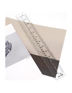 Regla de Desgarro de Papel UPTTHOW 30.48 cm Acrílica Multifuncional
