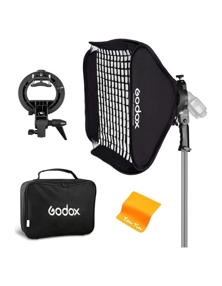Godox Softbox 61x61 cm Modificador de Luz Suave con Rejilla Godox Softbox 61x61 cm Modificador de Luz Suave con Rejilla