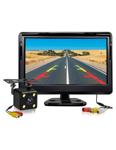 Cámara de Respaldo Kairiyard con Monitor LCD 5" HD IP69 Cámara de Respaldo Kairiyard con Monitor LCD 5" HD IP69