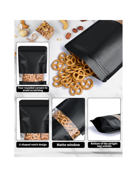 Paquete de 100 Bolsas Reutilizables a Prueba de Olores FireKylin 8.89x12.95cm Paquete de 100 Bolsas Reutilizables a Prueba de Olores FireKylin 8.89x12.95cm