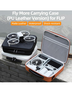 Funda de Viaje para DJI Flip - Bolsa Portátil Negra con Capacidad para Controlador y Accesorios 2