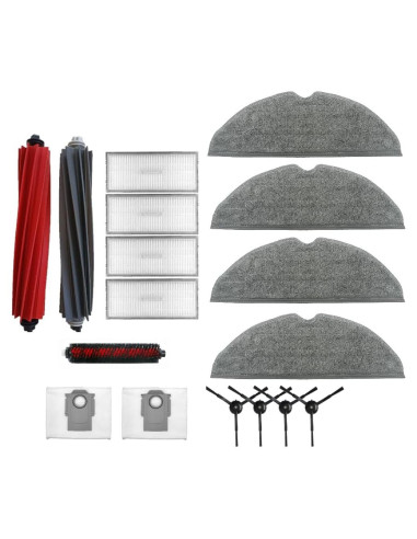 Kit de Accesorios Roboparts para Aspiradora Roborock S8 Pro Ultra - 2 Cepillos, 4 Filtros HEPA, 4 Toallitas