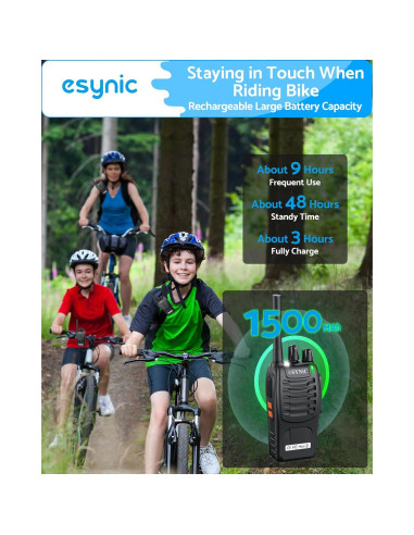 Walkie Talkies eSynic 2 Pack Profesionales 5KM Recargables