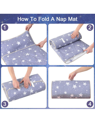 Colchoneta para Siesta Wowelife Estrella Gris 127x51 cm
