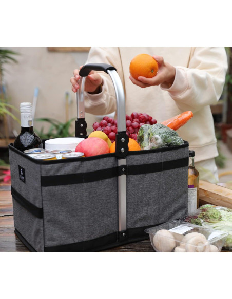 Cesta Plegable ALLCAMP 27L Negra - Almacenamiento Compacto Cesta Plegable ALLCAMP 27L Negra - Almacenamiento Compacto