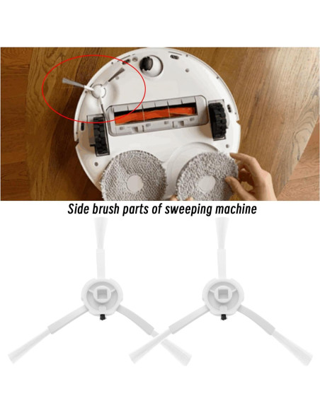 Cepillos Laterales ECSiNG para Aspiradora Dreame Bot L10s Ultra - 4 Piezas Cepillos Laterales ECSiNG para Aspiradora Dreame Bot L10s Ultra - 4 Piezas