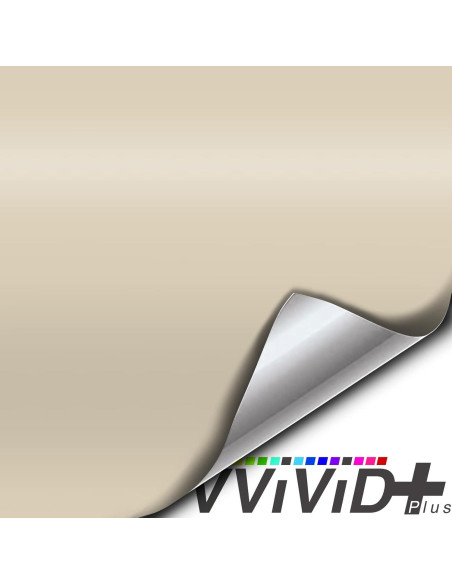 Vinilo Mate Rally Beige VViViD+ 0.15m x 1.52m Premium Vinilo Mate Rally Beige VViViD+ 0.15m x 1.52m Premium