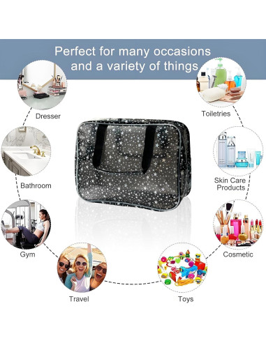 Bolsa de Cosméticos Grande TotePrint Estrella Amarilla 30x21cm