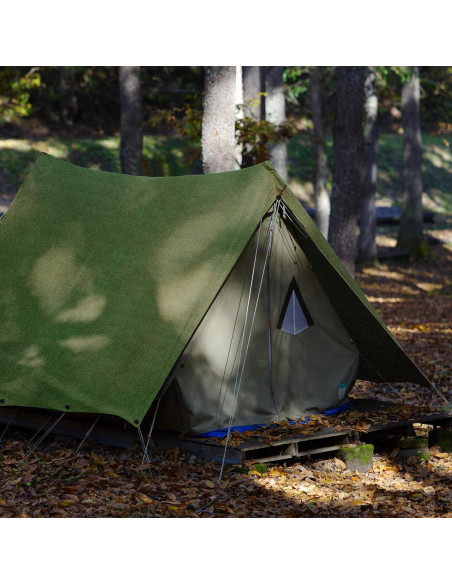 Lona Resistente Zuperia 1.52x2.13m Verde Oliva con Ojetes Lona Resistente Zuperia 1.52x2.13m Verde Oliva con Ojetes