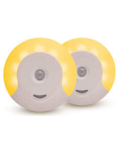 Luz Nocturna LED Ámbar emagine A con Sensor de Movimiento - 2 Unidades