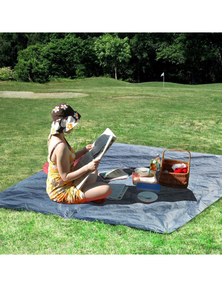 Lona Resistente al Agua Alvantor 1.83m x 1.83m para Camping Lona Resistente al Agua Alvantor 1.83m x 1.83m para Camping