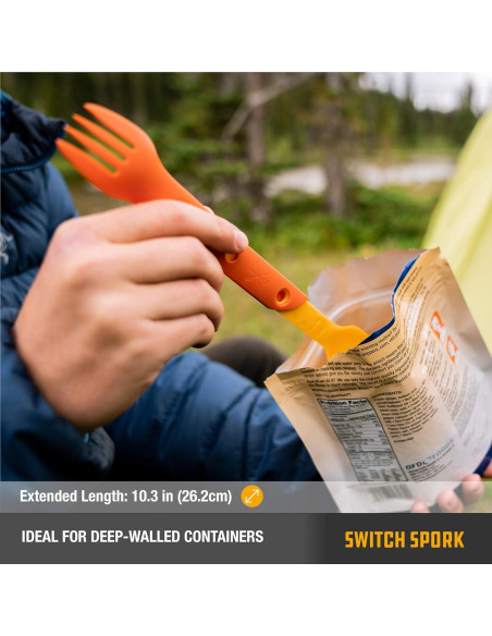 Juego de Utensilios de Camping UCO Switch Spork 2 Piezas Juego de Utensilios de Camping UCO Switch Spork 2 Piezas
