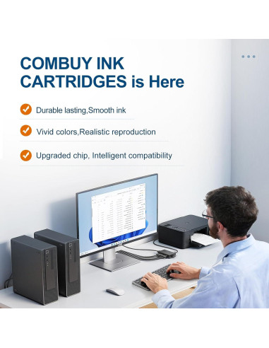 Combo de Cartuchos de Tinta 64XL COMBUY para HP Envy Photo