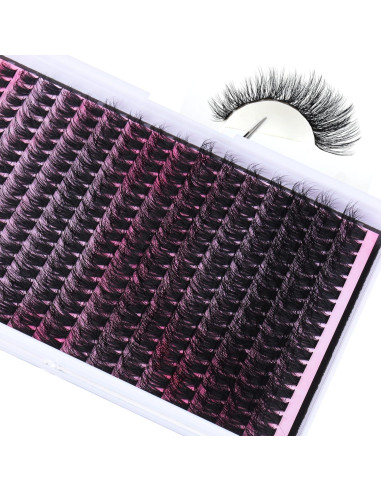 Kit de Extensión de Pestañas FANXITON 288 pcs 10-18 mm DIY