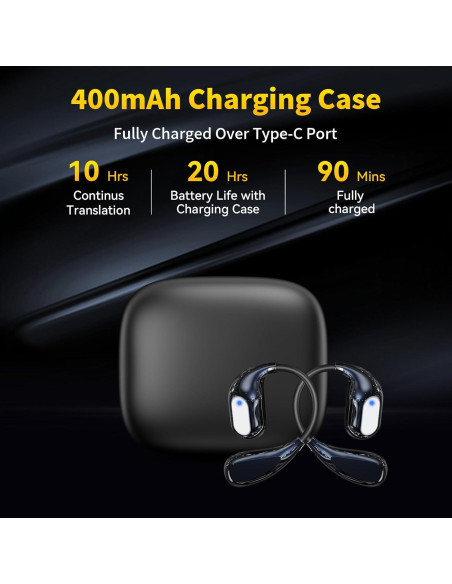 Auriculares de Traducción AI Hantan TE-101 Bluetooth 5.4 150 Idiomas Auriculares de Traducción AI Hantan TE-101 Bluetooth 5.4 150 Idiomas