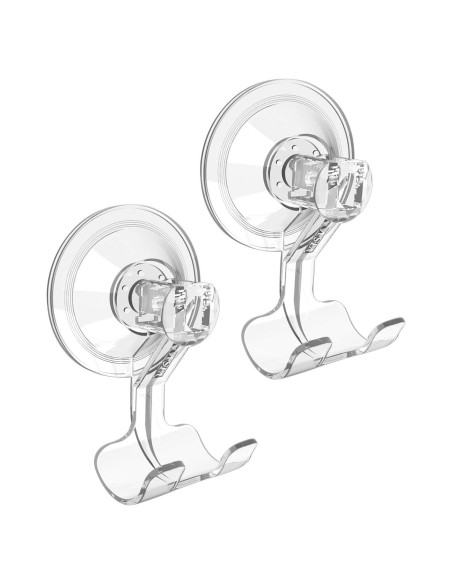 Soporte de Afeitar con Ventosa VIS'V - 2 Pcs, Transparente, Removible Soporte de Afeitar con Ventosa VIS'V - 2 Pcs, Transparente, Removible