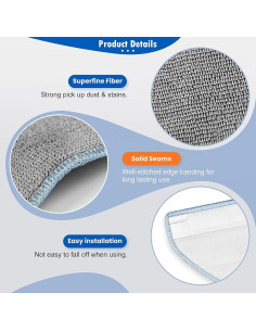 Piezas de Repuesto DrAer para iRobot Roomba Combo Essential Y0110 Y0112 Y0140 2