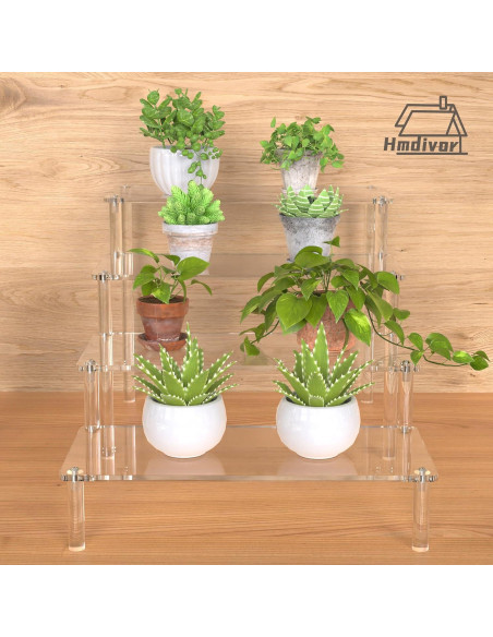Soporte Acrílico para Exhibición Hmdivor 4 Niveles 25 cm Soporte Acrílico para Exhibición Hmdivor 4 Niveles 25 cm