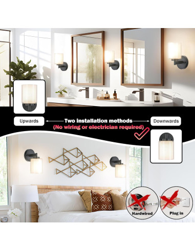 Juego de Apliques de Pared Inalámbricos Nekhung RGB 10000mAh