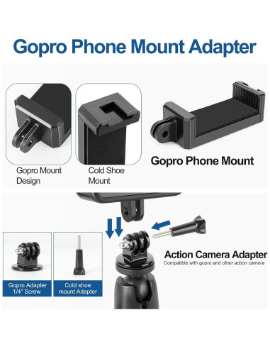 Soporte de Cerca ChromLives para Gopro y Smartphone Ajustable