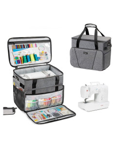 Funda Grande para Máquina de Coser BAGSFY - Negra, 41.91x25.4x33.02 cm