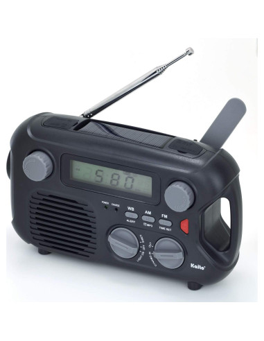 Radio de Emergencia Kaito KA580 Solar y Dynamo AM/FM NOAA