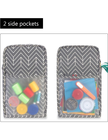 Funda Protectora para Máquina de Coser Yarwo Chevron 43x20x33cm Funda Protectora para Máquina de Coser Yarwo Chevron 43x20x33cm