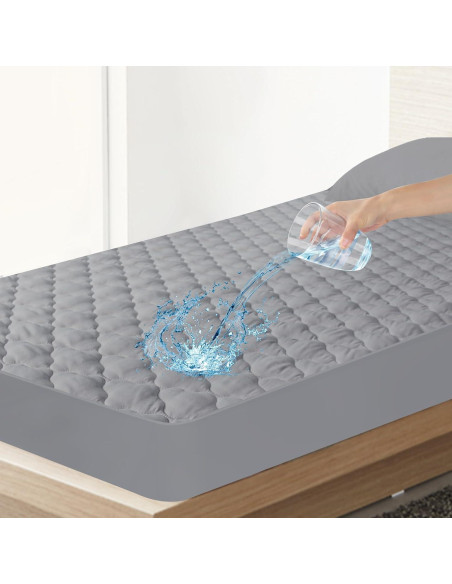 Protector de Colchón Twin SPRINGSPIRIT Impermeable Acolchado 35.56 cm Protector de Colchón Twin SPRINGSPIRIT Impermeable Acolchado 35.56 cm