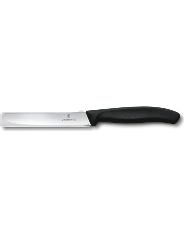 Cuchillo de Pelar Victorinox 6.7733 Negro 10.16 cm Serrado