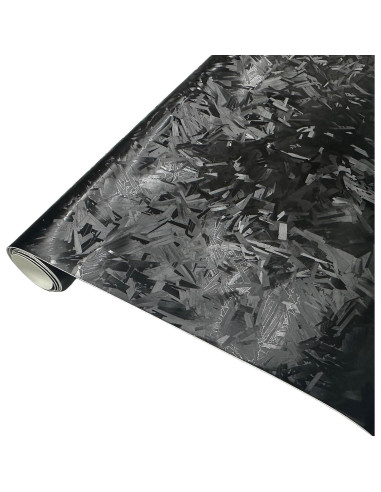 Vinilo Autoadhesivo JYEASTZ Carbono Forjado Negro 30x150cm