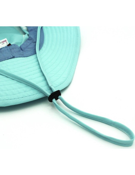 Sombrero de Sol Ligero para Mujeres LLmoway UPF50+ Azul Aqua Sombrero de Sol Ligero para Mujeres LLmoway UPF50+ Azul Aqua