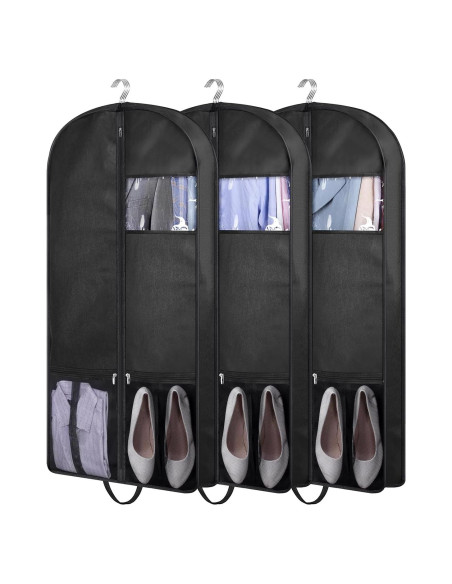 Bolsas de Traje KIMBORA 43" con Fuelles y Asas - 3 Paquetes Bolsas de Traje KIMBORA 43" con Fuelles y Asas - 3 Paquetes