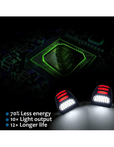 Luces LED de Placa de Licencia Mejorvista-LED para Chevy y GMC