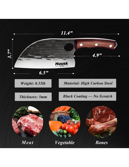 Cuchillo de Chef Moontay Serbio 25.4 cm Forjado a Mano Cuchillo de Chef Moontay Serbio 25.4 cm Forjado a Mano