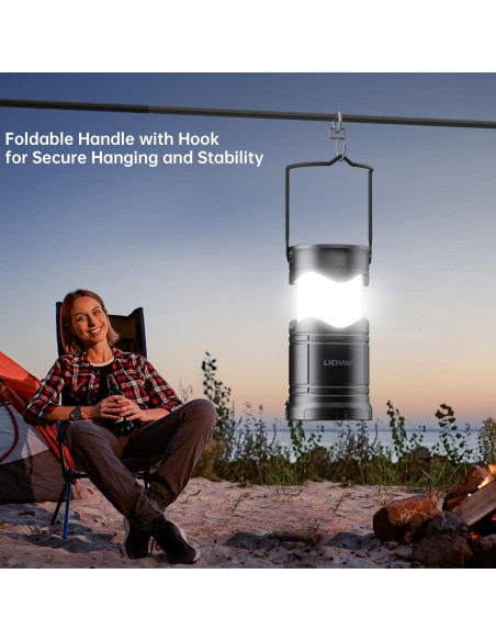 Linterna Solar LED Lichamp CLS-K001GH Plegable 600 Lúmenes Linterna Solar LED Lichamp CLS-K001GH Plegable 600 Lúmenes
