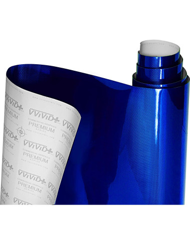 Vinilo Holográfico VViViD+ 30.48x152.4cm Azul para Automóviles