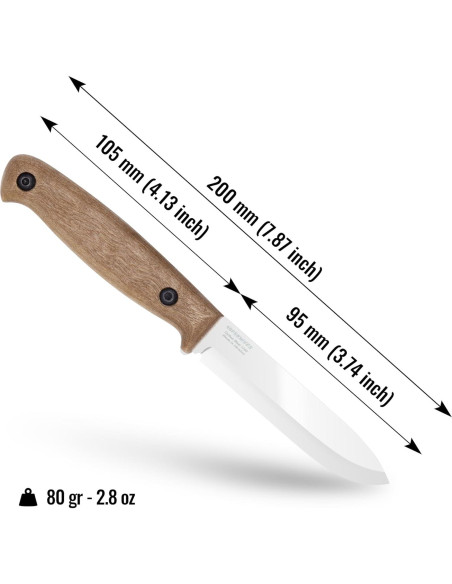 Cuchillo de Hoja Fija BPS BS1FT CSH - Acero al Carbono 9.4 cm Cuchillo de Hoja Fija BPS BS1FT CSH - Acero al Carbono 9.4 cm