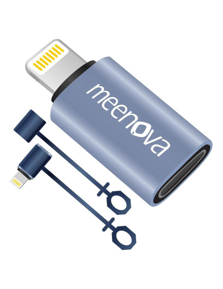 Adaptador USB-C a Lightning Meenova 30W para iPhone 14/13/12 Adaptador USB-C a Lightning Meenova 30W para iPhone 14/13/12
