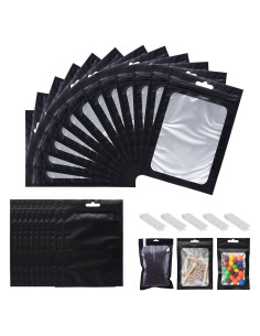 350 Bolsas Mylar Reutilizables 10x15 cm con Cierre Ziplock