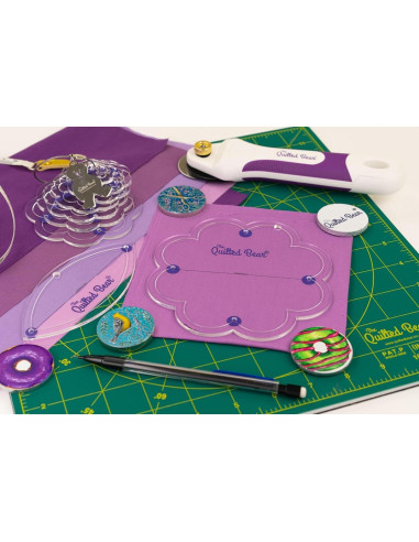 Plantillas de Acolchado The Quilted Bear - Juego de 11 Tamaños