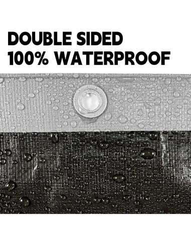 Lona Impermeable MVPNET 1.83x2.44m Resistente UV y 10mil