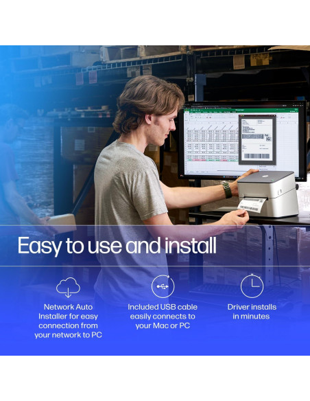 Impresora de Etiquetas Térmicas HP Grado Industrial 203 DPI